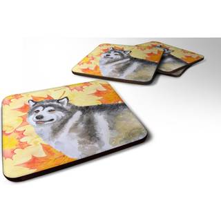 """" Caroline's Treasures Alaskan Malamute Fall Decorative Coasters multicolor """"