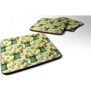 """" Caroline's Treasures Watercolor St Patrick's Day Party Decorative Coasters 3.5 multicolor """"