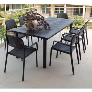 Nardi Libeccio Bora Havemøbelsæt 100x160/220 - Antracit