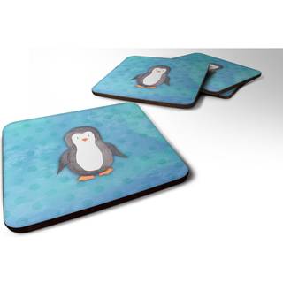 """" Caroline's Treasures Polkadot Penguin Watercolor Decorative Coasters 3.5 multicolor """"