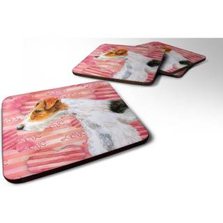 """" Caroline's Treasures Fox Terrier Love Decorative Coasters multicolor """"