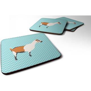 """" Caroline's Treasures Alpine Goat Blue Check Dekorative Coasters 3.5 multicolor """"
