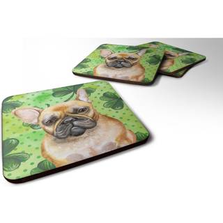 """" Caroline's Treasures French Bulldog St Patrick's Decorative Coasters multicolor """"