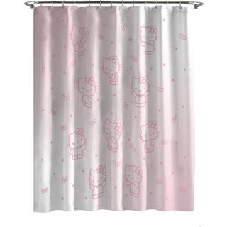 Jay Franco Sanrio Hello Kitty bruseforhng - Pink Ombre Stars Kawaii badevrelsesindretning - 70 x 72 tommer vaskbart stofgardin