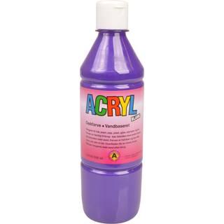 Akrylmaling - blank 500ml - lilla - 1 stk