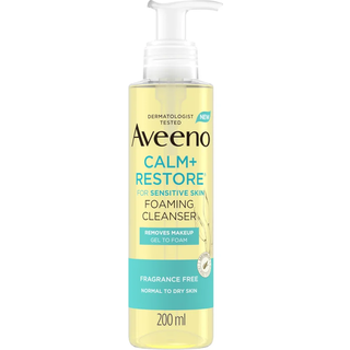 Aveeno Face Calm+Restore Foaming Make Up Removing Cleanser 200 ml