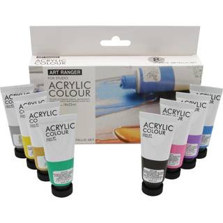 Akrylmaling Sæt 8stk Metallic farver 22ml