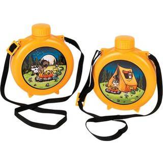 Sjov Express Camp Adventure Canteens til b?rn BPA Gratis plastik Camp Adventure F?dselsdagsfest forsyninger og leget?j Yellow - Ferie Bible Schoo