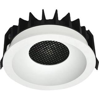 24W Blændfri RA90 CCT Downlight Ø135mm - 3 lyskulører, hvid front, Hul: Ø115mm, Honeycomb - Dæmpbar : Ikke dæmpbar, Kulør : 3-i-1