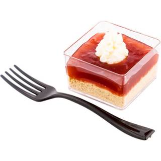 Restaurantware 4 tommer mini gafler 500 engangs sm? gafler - kraftigt par med hors d'oeuvres desserter eller pr?ver havgr?nne plastforretningsgaf