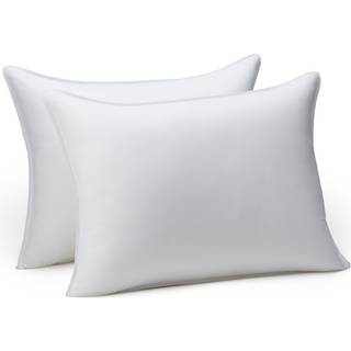 Amazon Basics Down Alternative Puder til mave og ryg sveller bl?d densitet Standardpakke p? 2 hvide 26 i L X 20 i W