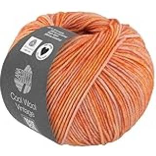 Lana Grossa Cool Wool Vintage 85 Papayagul Indhold: 100% ren ny merinould Vægt/Længde: 50 g = ca. 160 meter Anbefalede pinde: 3.00-3.50 mm Strikkefasthed: 10 x 10 cm = 24 m x 34 p Vask:Finvask 30º/ Tørres fladt.