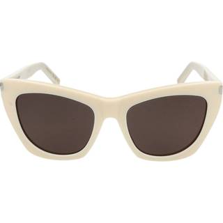 Saint Laurent SL 214 KATE 035 55 Solbriller Kvinder Hvid - Ivory White - 55mm