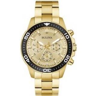 Bulova 98A315 Gold Tone Chronograph Bracelet Watch - W09346