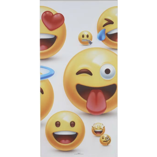 Art Acoustic Akustikbillede Emoji III i hvid 9x600x1200 mm