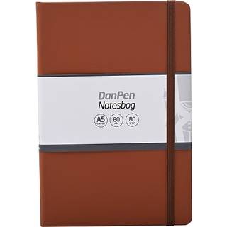 Danpen notesbog PU A5 - brun