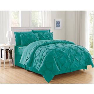Elegant komfort Luksus bedste bl?deste hyggeste 6-stykke seng-i-en-t-t-dyne s?t p? Amazon Silky Soft Complete Set Inkluderer sengetias?t med dobb