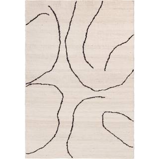 Gesso Jute Rug - Off-White/Dark Fig - 170 x 240 cm