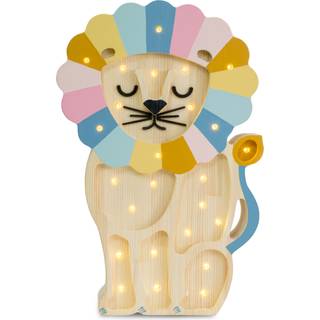 Little Lights Lampe Løve, Retro Rainbow