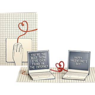 LovePop Valentines Day Card for Hem - 3D Sweet Romantic Pop -Up Cards - Internet Love - 5 """" X 7 """" - Blank Notecard & Convolut inkluderet