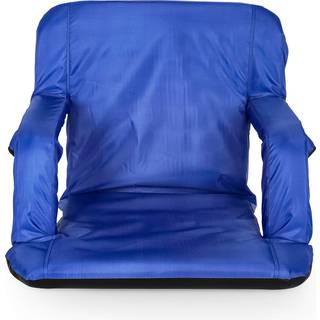 Camco Portable Stadium Seat Steel Frame w/vadderad kudde säte backstöd och armstöd inverterbara armstöd för bredare säte och icke-skidbotten bra