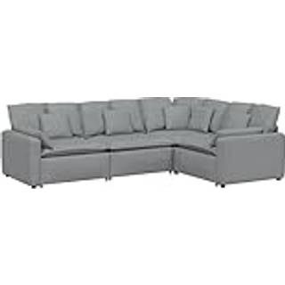 Modulsofa Med Hynder Stof - Lysegrå