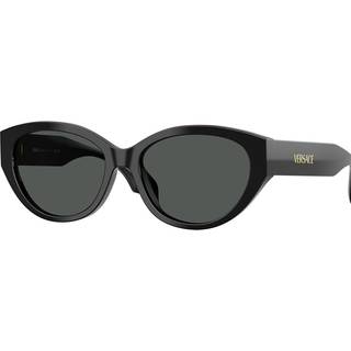 Versace Kvinde VE4495D GB1/87 Solbriller Acetat Sort Grå Rund Normal