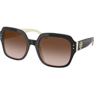 Tory Burch TY7143U 198813 56 Solbriller Kvinder Black - Ivory - 56mm