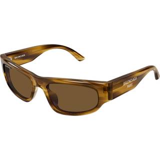 Balenciaga Unisex BB0388S 002 Solbriller Acetat Brun Brun Firkantet