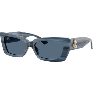 Jimmy Choo Kvinde JC5037BU 507280 Solbriller Acetat Blå Blå Cat Eye Normal