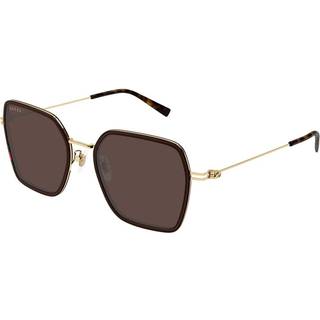 Gucci Kvinde Gucci GG1850SA 003 Solbriller Injiceret Brun Brun Firkantet