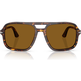 Persol Mand PO3328S 121533 Solbriller Acetat Brun Brun Pilot Normal