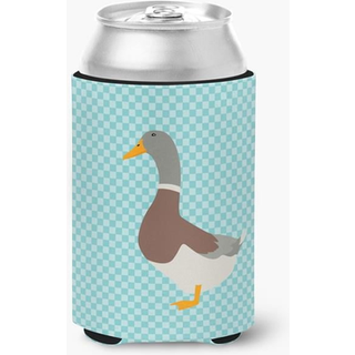 """" Carolines skatte Sachsen Sachsenente Duck Blue Check Dekorativ kan hugger flerfarvet """"