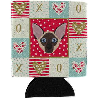 """" Caroline's Treasures CK5106CC Colorpoint Shorthair Cat Love Can eller Bottle Hugger Cold-Beverage-Koozies Multicolor """"