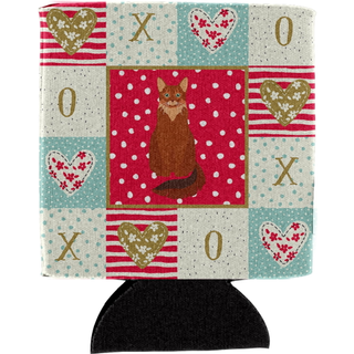 """" Caroline's Treasures CK5793CC Somali Cat Love Can eller Bottle Hugger Cold-Beverage-Koozies Multicolor """"