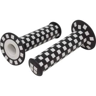 Fenix ???intage Checkered BMX Bicycle Grips (r?d/hvid)