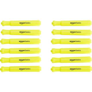 Amazon Basics Tank Style Highlighters - Chisel Tip Yellow 12 -Pack