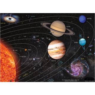 Ashley Productions Smart Poly Postermat Pals Space Savers 13 """" X 9-1/2 """" Solsystem