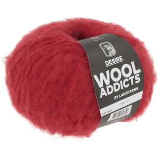 Lang Yarns Desire WoolAddicts 060 Indhold: 82% mohair, 15% ren ny uld, 3% polyamid Vægt/længde: 50 g = ca. 95 meter Anbefalede pinde: 6-7 mm Strikkefasthed: 10 x 10 cm = 11 m x 16 p Vask: Håndvask.