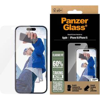 PanzerGlass® Screen Protector iPhone 16 | 15 | Classic Fit