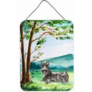 """" Caroline's Treasures under Tree Scottish Terrier Door Hanging Prints Wall-Decor multicolor """"