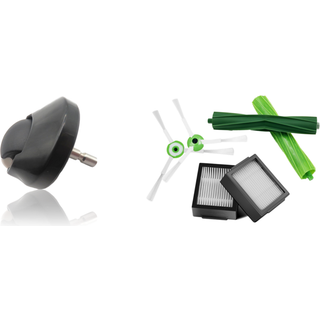 iRobot Roomba i7 / i7+ / E5 / E6 Børste- og Filterpakke med Næsehjul og Beslag