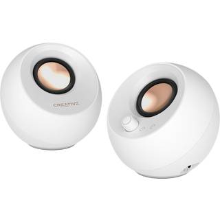 Creative Pebble Pro - White - Bluetooth - 2.0 Kanal