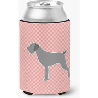 """" Carolines skatte tyske wirehaired pointer checkerboard pink dåse eller flaske hugger bb3611cc kan hugger flerfarvet """"
