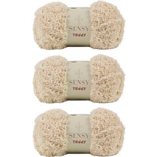 3 Skeins of Sensy Teddy Yarn til hæklende fåre garn Sherpa fleece garn blød fluffy og hyggeligt garn baby tæppe garn amigurumi garn 3,5 oz 109 ya