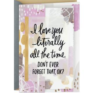 Hallmark -jubilæumskort til mand kone kæreste (elsker dig hele tiden)