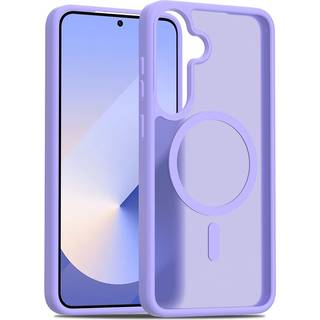 EIDERWOOD Samsung Galaxy S24+ (Plus) / S25+ (Plus) Mat Hybrid Bagside Cover - MagSafe Kompatibel - Lilla / Gennemsigtig