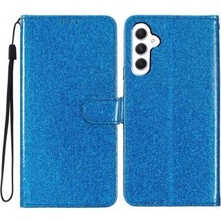 EIDERWOOD Samsung Galaxy A36 (5G) Læder Flip Cover m. Pung & Strop - Glimmer - Blå