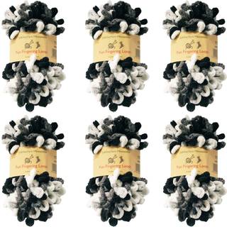 Jubileeyarn Fun Finger Loops Yarn - Jumbo Polyester - 100G/Skein - Hera - 6 Skeins