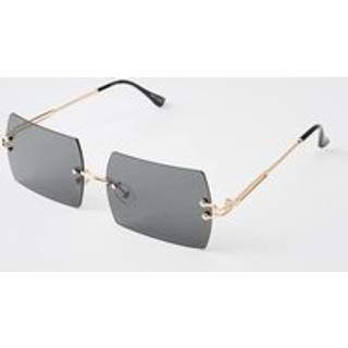 Mens Tinted Lense Metal Gold Sunglasses